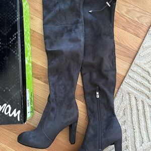 Sam Edelman Kent Grey Over-the-Knee Boots 7M new in box